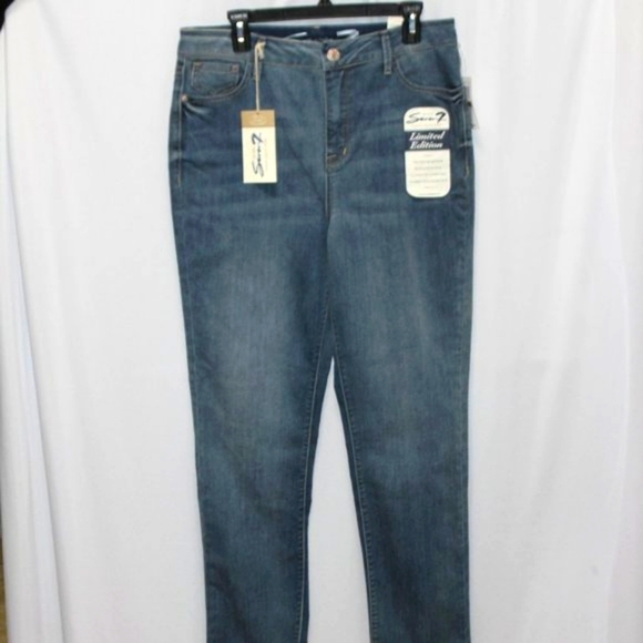 NWT Seven Limited Edition High Rise Slim Straight Leg Jeans - Picture 2 of 15